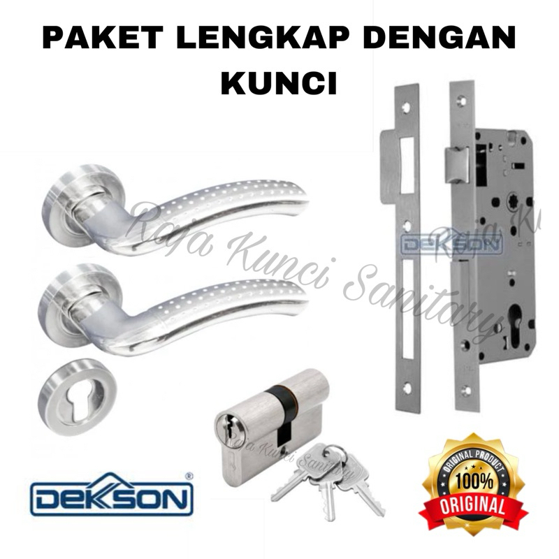 Handle Pintu Kayu Dekkson Bintik Plus Tutup Silinder Dekkson SET