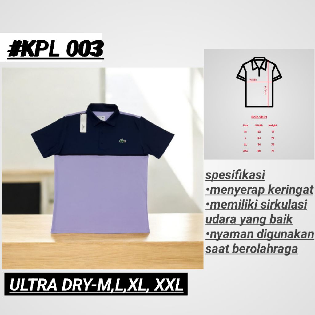 TM sport-BAJU POLO OLAHRAGA TENNIS/BADMINTON/GOLF