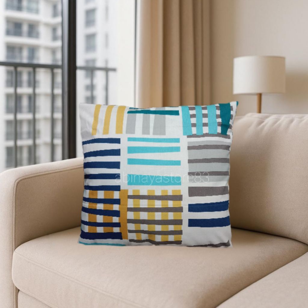 SARUNG BANTAL SOFA(katun CVC)Uk:40×40 s/d 60×60