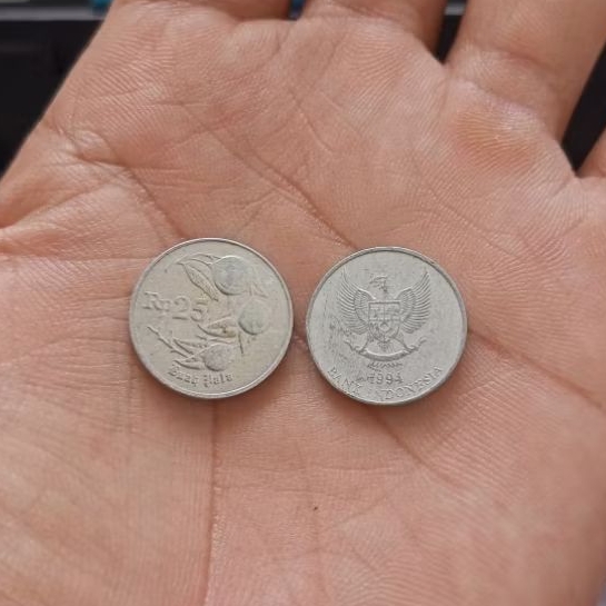 KOIN KUNO ANTIK 25 RUPIAH INDONESIA TAHUN 1994