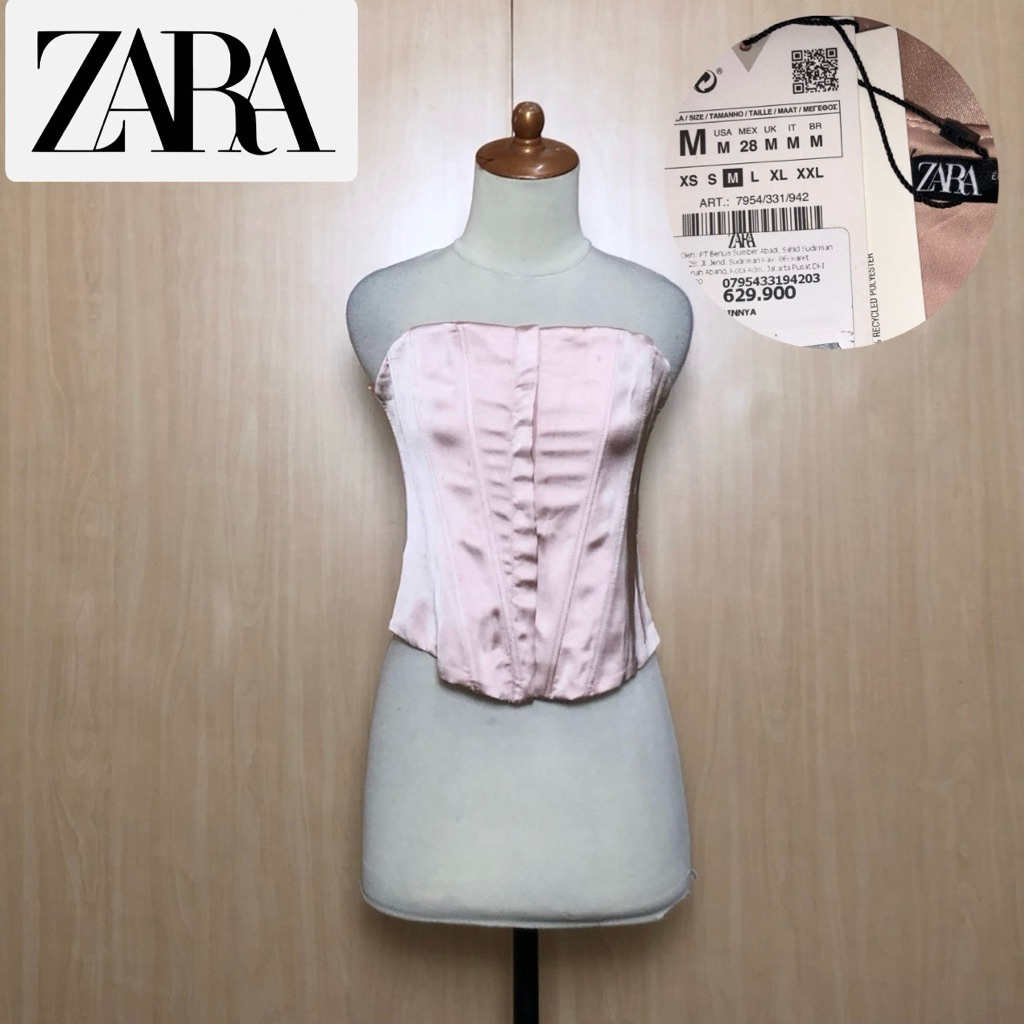 NEW Z4ra satin corset top M