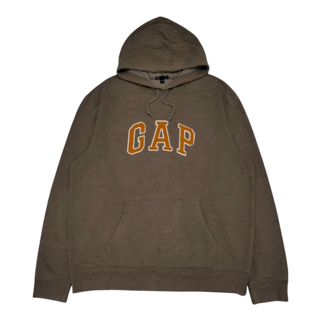 Hoodie GAP Logo Coklat Second Original