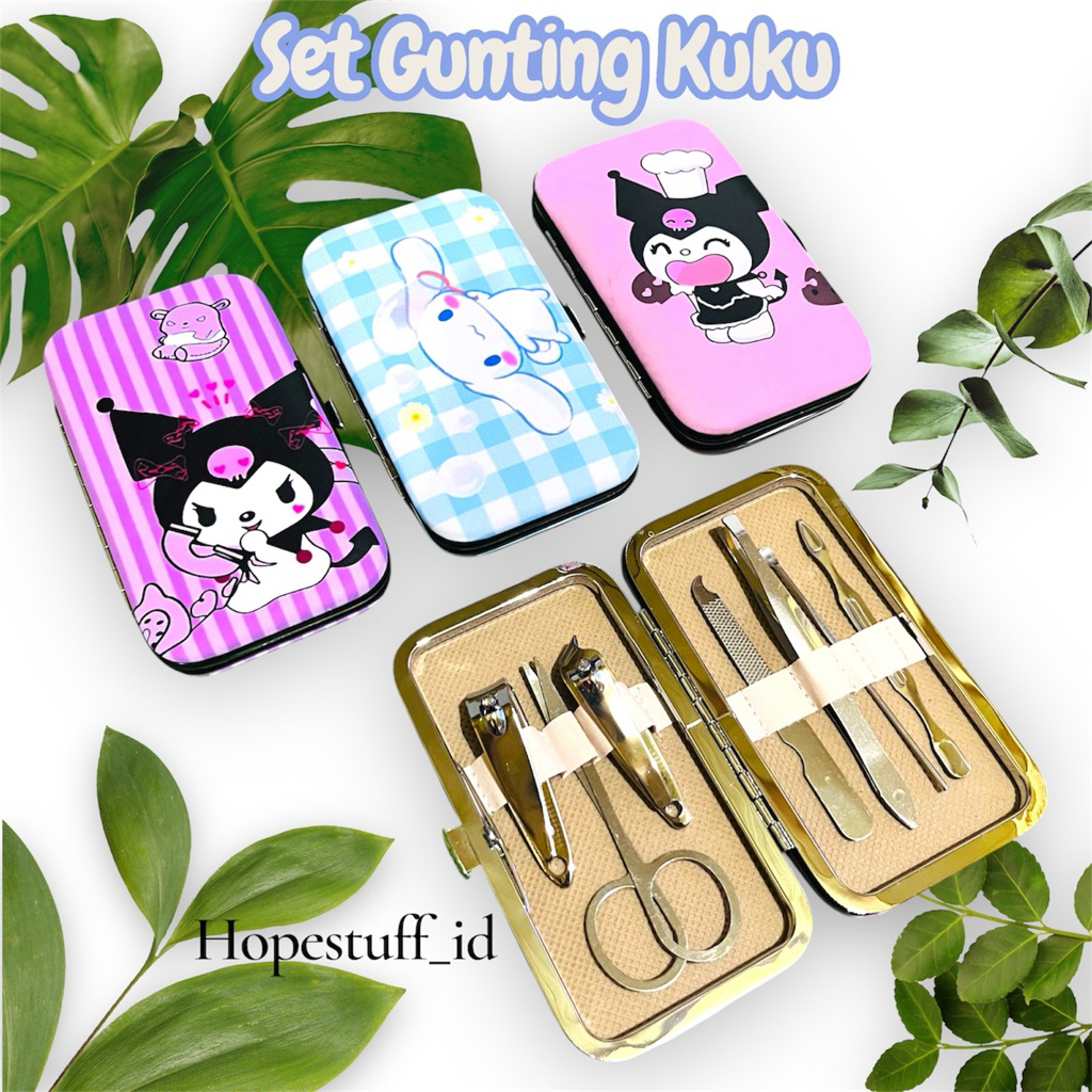 SET PEDICURE MENICURE 7IN1/SET GUNTING KUKU KARAKTER