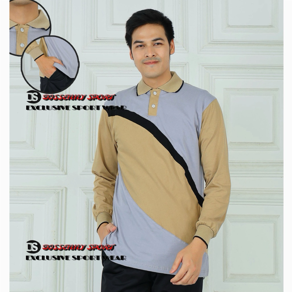 Baju Olahraga Atasan Lengan Panjang wanita//kaos olahraga lengan panjang pria