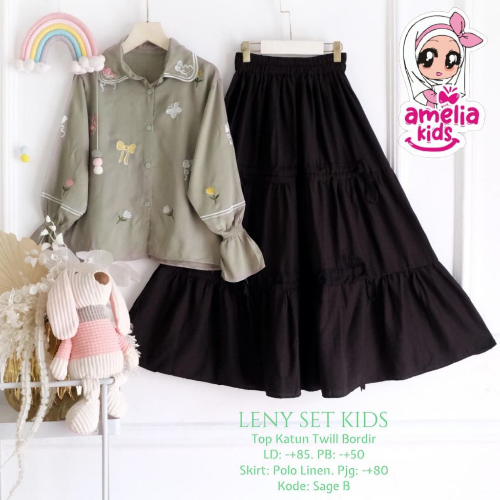 LENY SET ROK ANAK PREMIUM ORI AMELIA