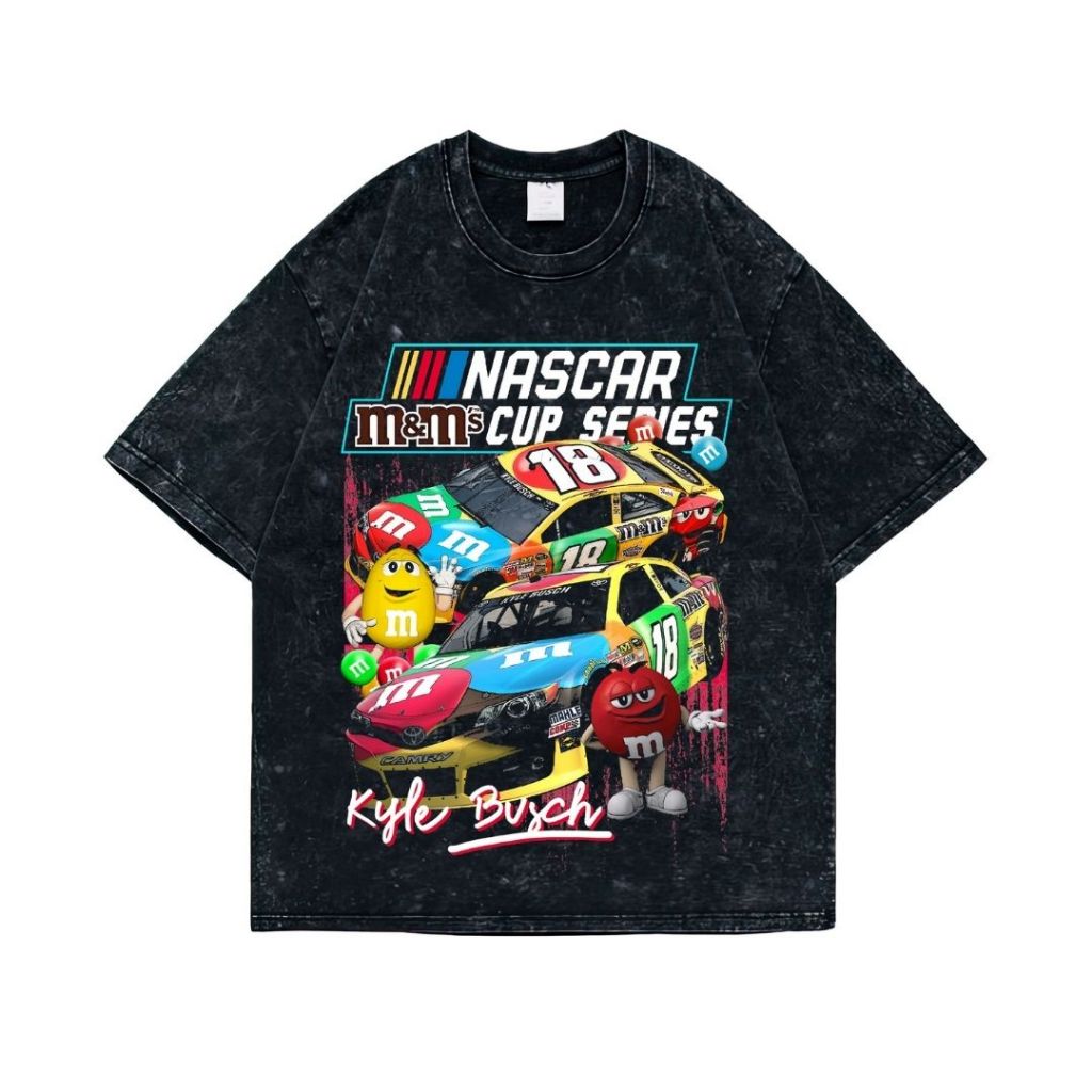 Kaos Oversize Nascar Cup Series | Stone Wash | Resmora | Vintage | Atasan