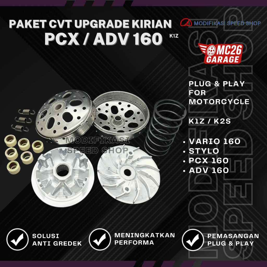 PAKET UPGRADE CVT HONDA PCX 160 ADV 160