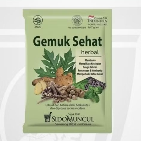 Jamu Gemuk Sehat Sidomuncul 10sachet