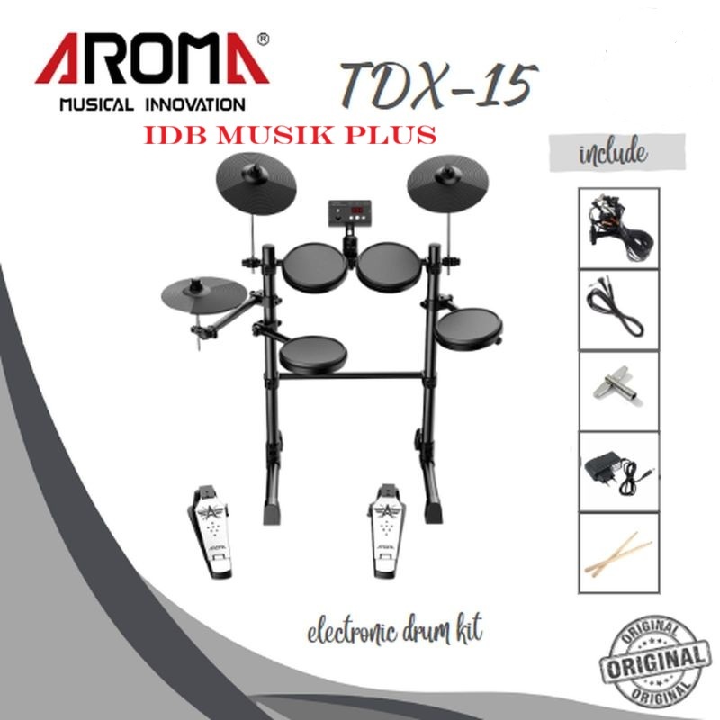 Drum Elektrik Aroma TDX15  TDX 15  Original AROMA