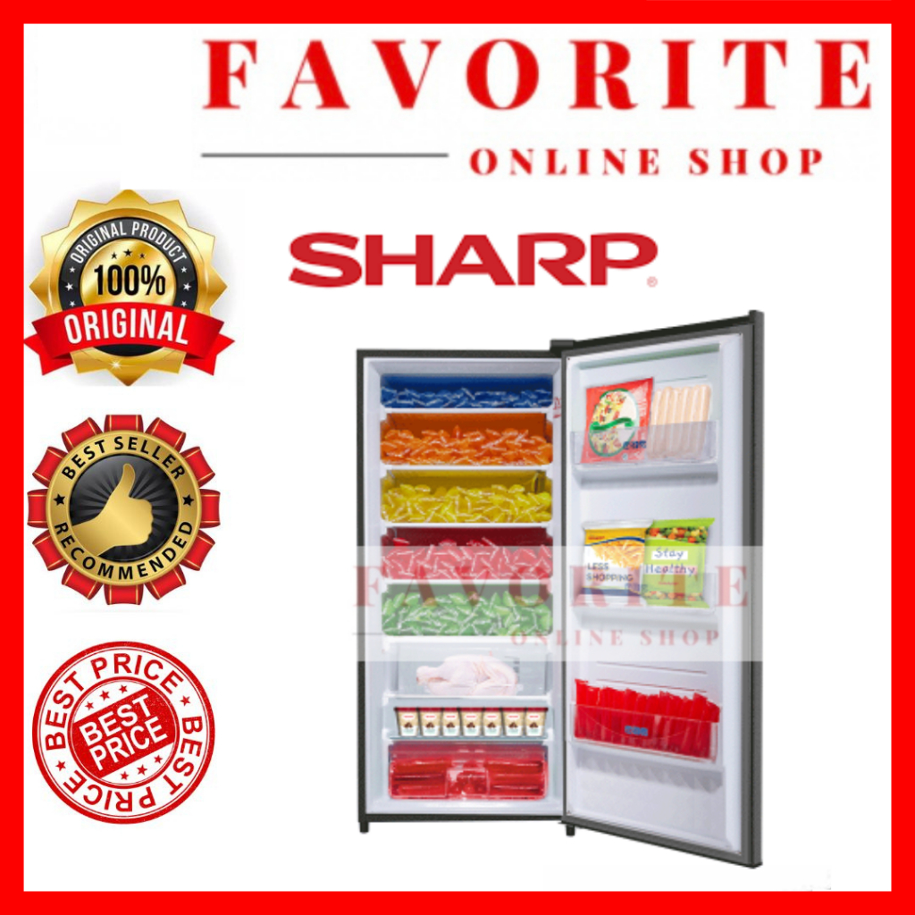 FREEZER SHARP FJM 186 NSS FJM186 NSS 6 RAK SHARP FREEZER