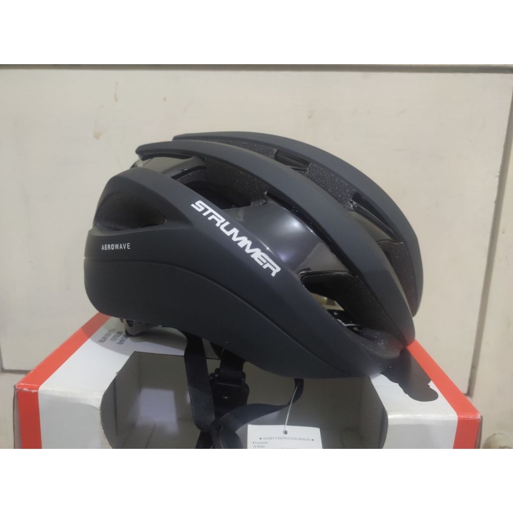 helm sepeda strummer RH-8 matt black