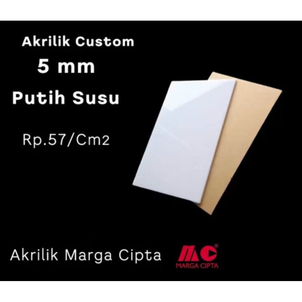 Akrilik Putih Susu 5mm