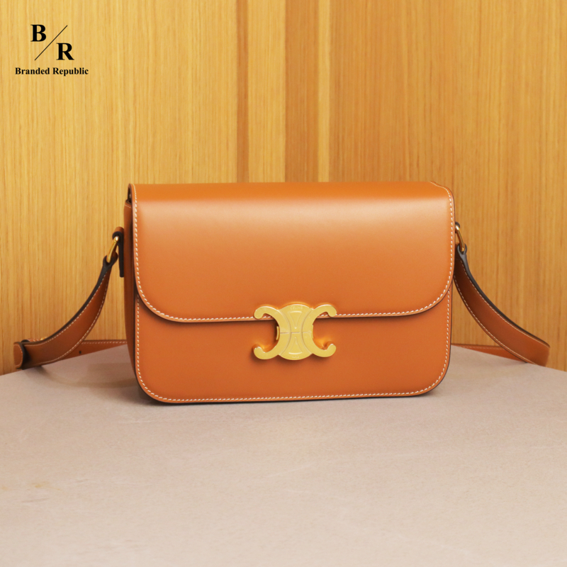[BRANDED REPUBLIC] TAS SLINGBAG CLASSIQUE TRIOMPHE BAG CALFSKIN SHOULDER BAG