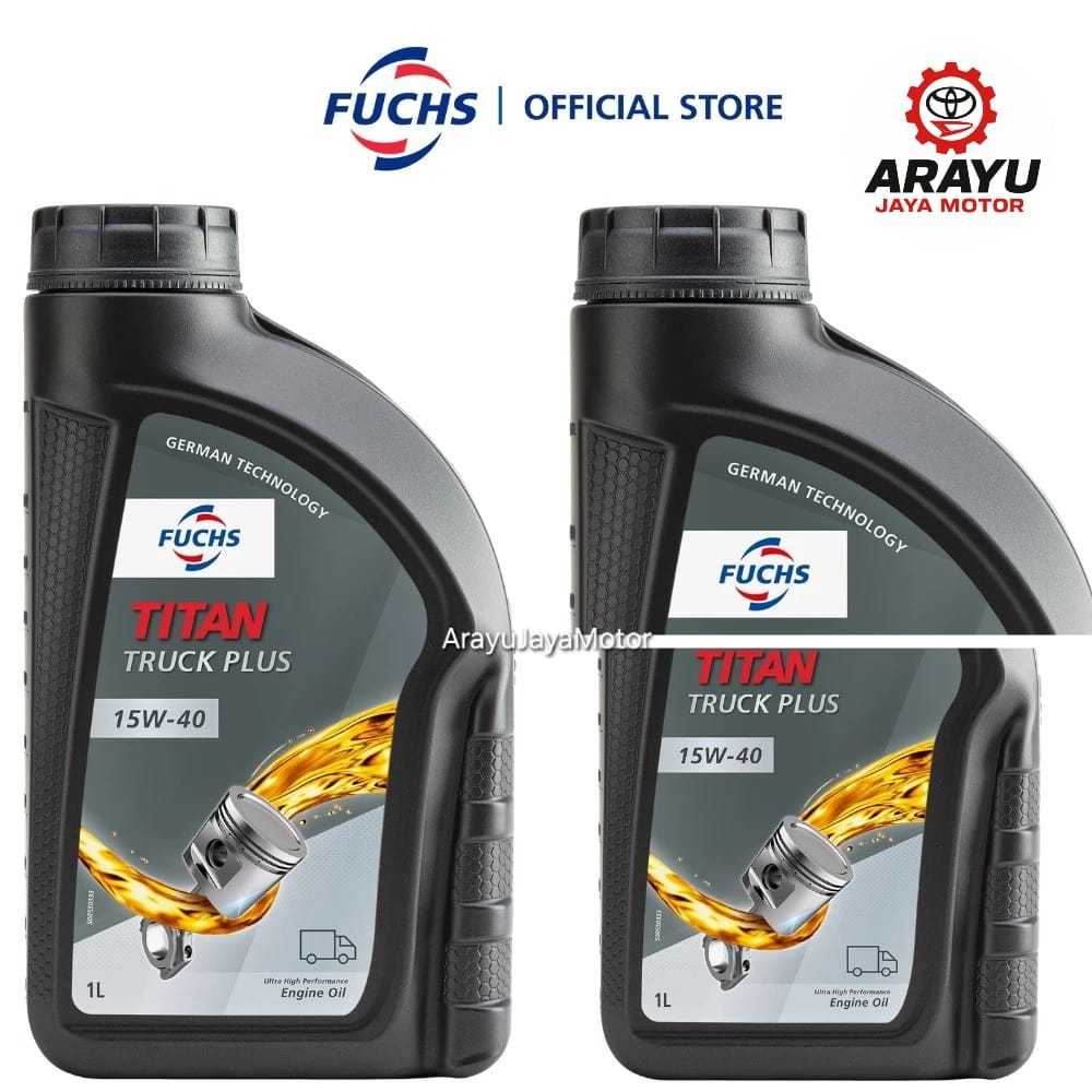FUCHS TITAN Truck Plus 15W40 Engine Oil Mineral 1L Oli Mobil Truk - Bronze
