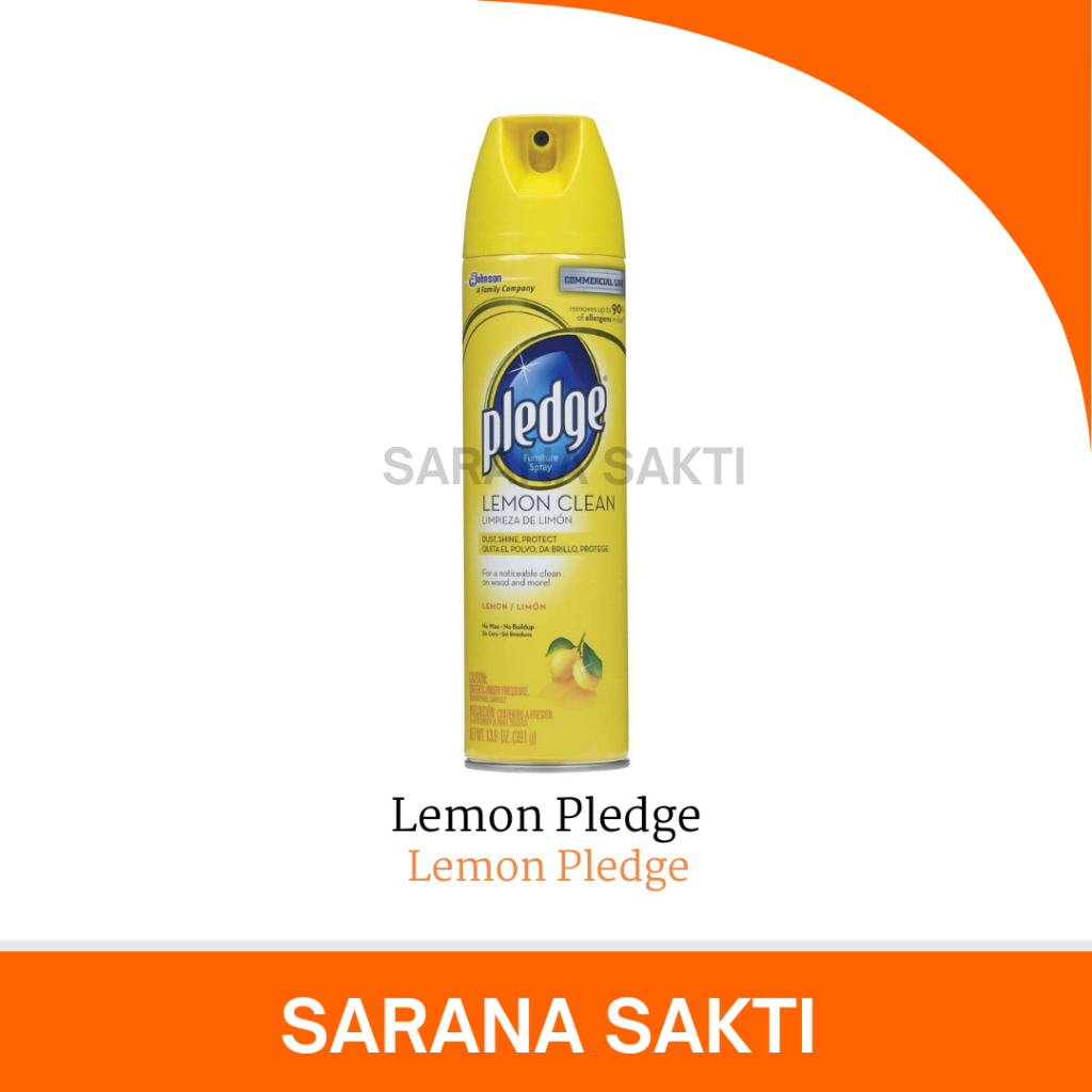 Lemon Pledge | Pembersih Furniture / Pledge Pengkilap  Cairan Perawatan Furniture Kayu & Non Kayu 35