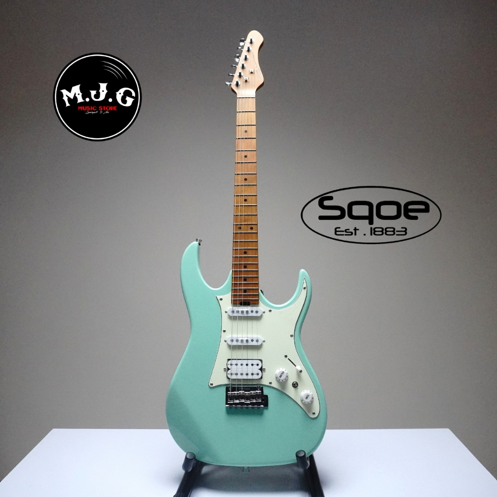 Gitar elektrik Sqoe by spain SEIB400 model IBZ in surfgreen