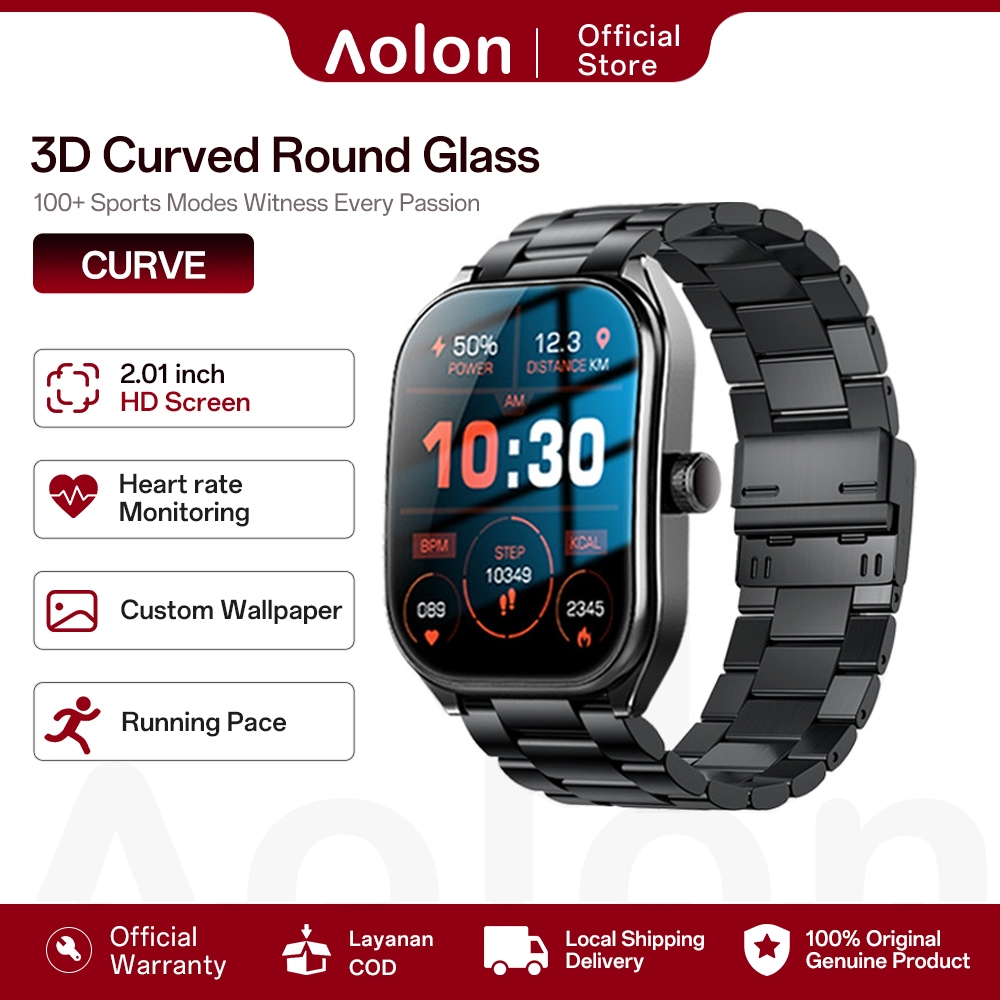 NEW PRODUCT AOLON CURVE SMART WATCH 2024 BLUETOOTH CALL WATCH SPORT MODE RUNNING PACE CUSTOM