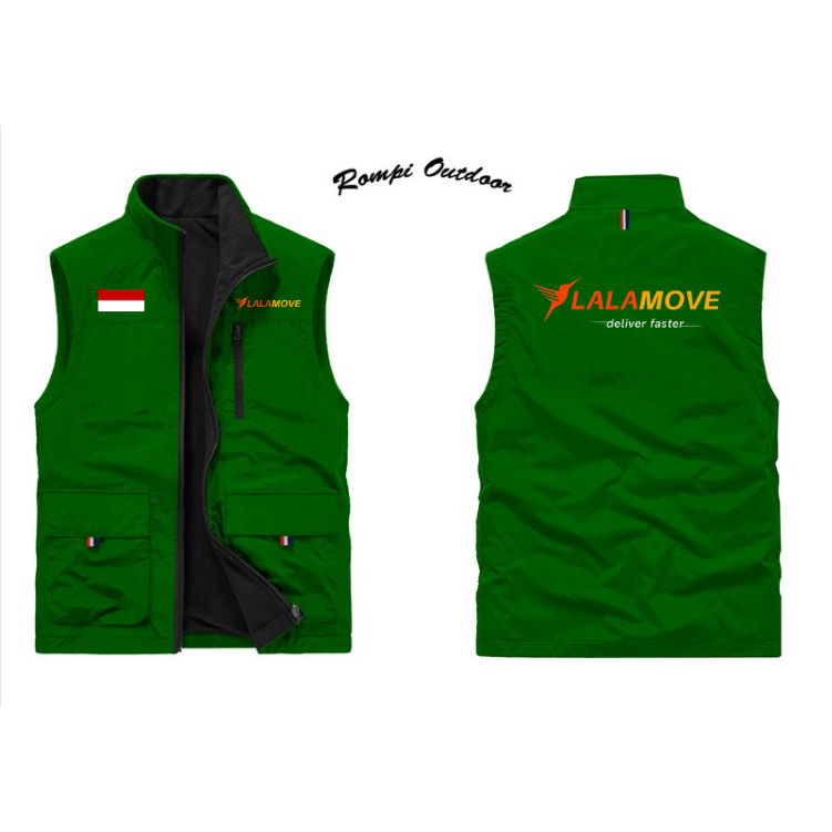Rompi Jaket Lalamove Driver Ojol | Rompi Vest Lalamove Original