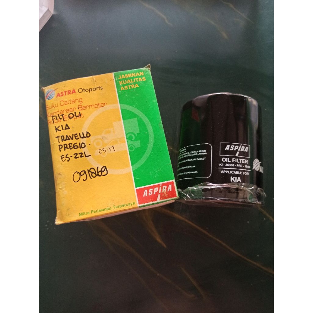 Filter Oli Pregio,Sedona, Travello Big Up, Hyundai H-1 (Diesel) ASPIRA