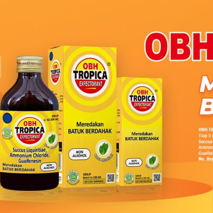 OBH Tropica Expectorant Menthol Sirup 100ml 60ml - Obat Batuk Berdahak