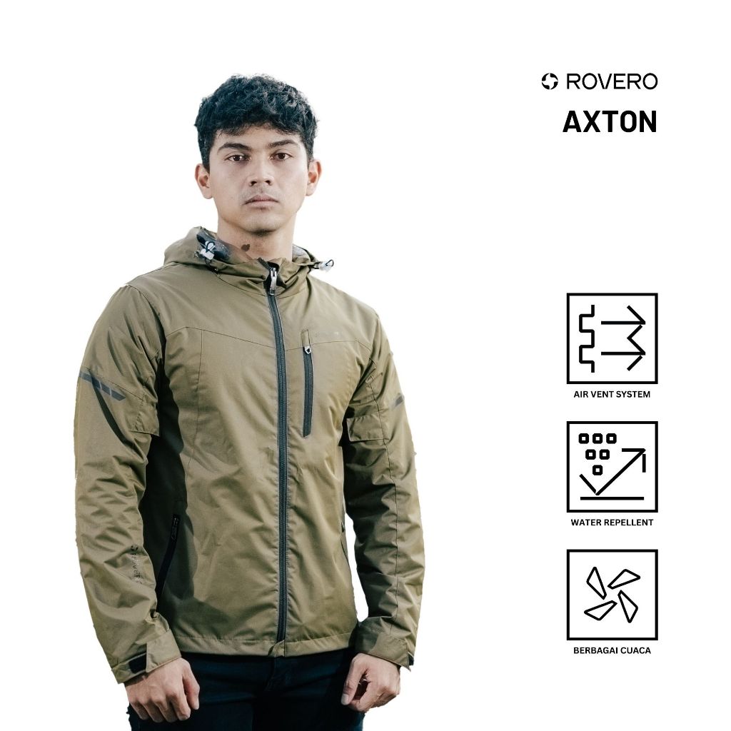 Jaket Respiro AXTON | Jaket Motor Harian Pria Windproof