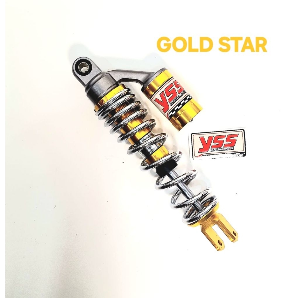 SHOCK  TABUNG BELAKANG COPY YSS TABUNG CHROME/TABUNG BIRU UKURAN 310MM BUAT MOTOR VARIO 110/ BEAT FI