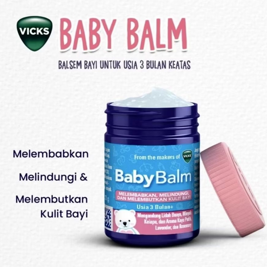 VICKS BABY BALSAM/ VICKS BABY RUB redakan Flu/Pilek Bayi