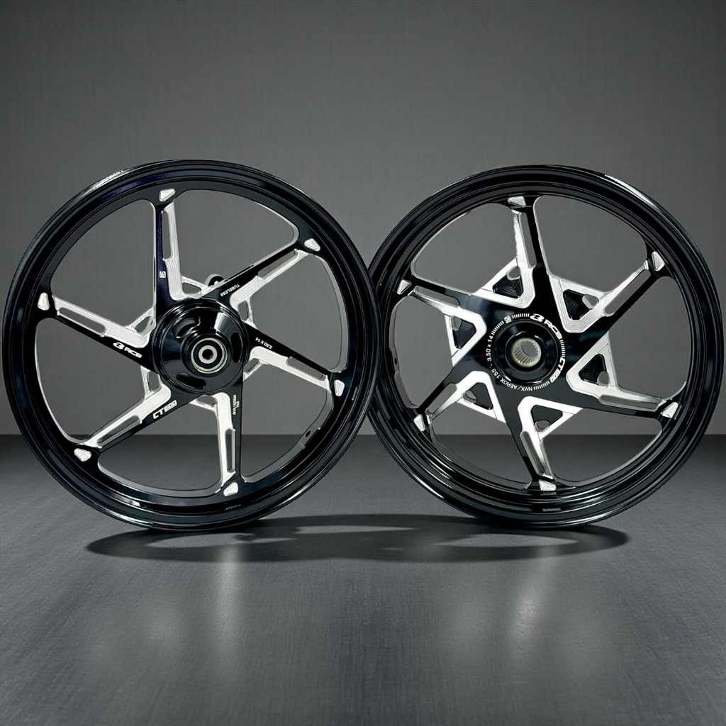 VELG RCB CT 600 MIO SPORTY - MIO SMILE - FINO KARBU -  MIO SOUL UKURAN 160 X 185 RING 14 ORIGINAL