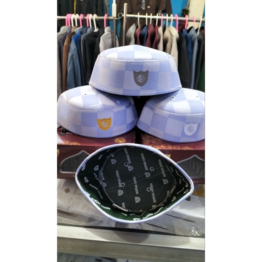 kopiah Malaysia a5 motif catur