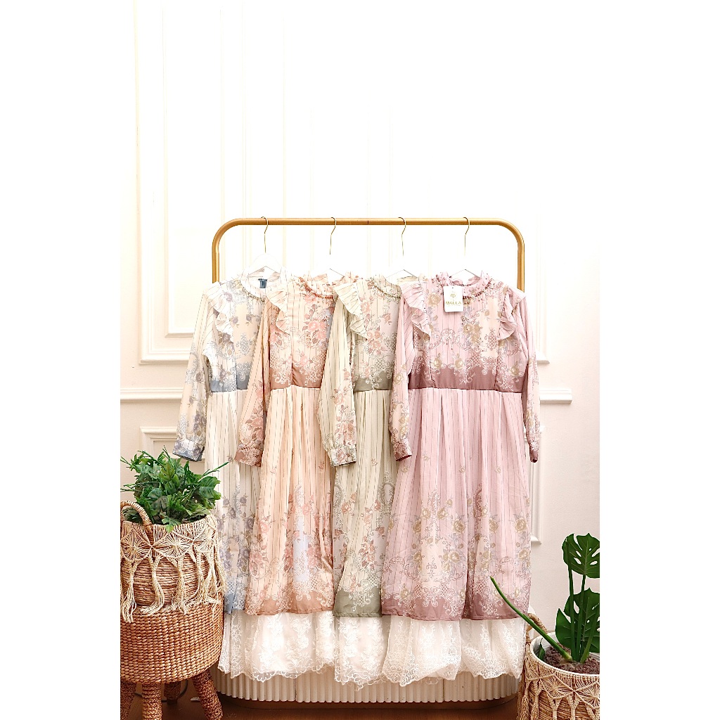 MADAMEMALLA Agnes PO 1471 Gamis Ceruty Brukat Fashion Muslim