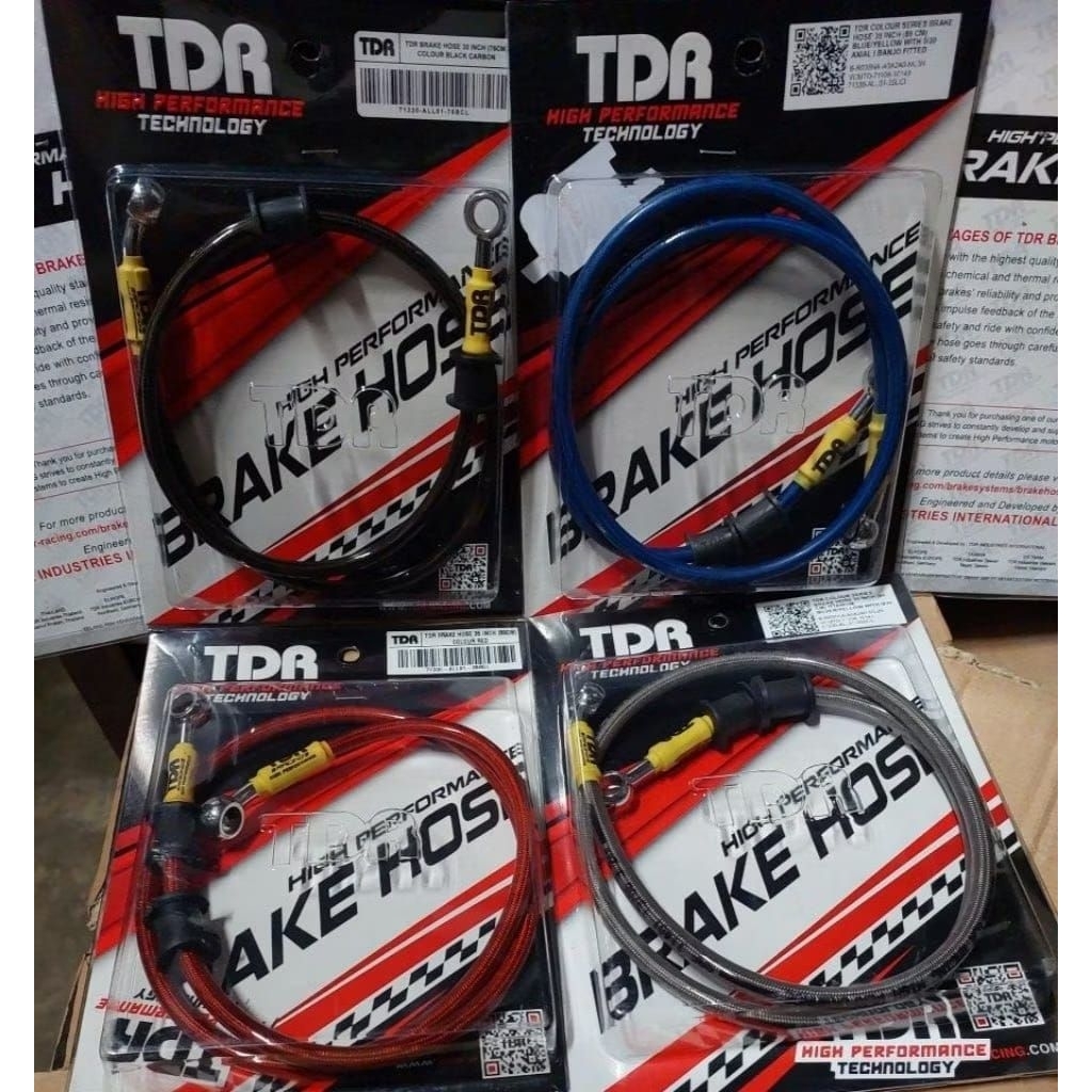 Selang minyak rem depan TDR/BRAKE HOSE TDR Ukuran 90cm.All motor