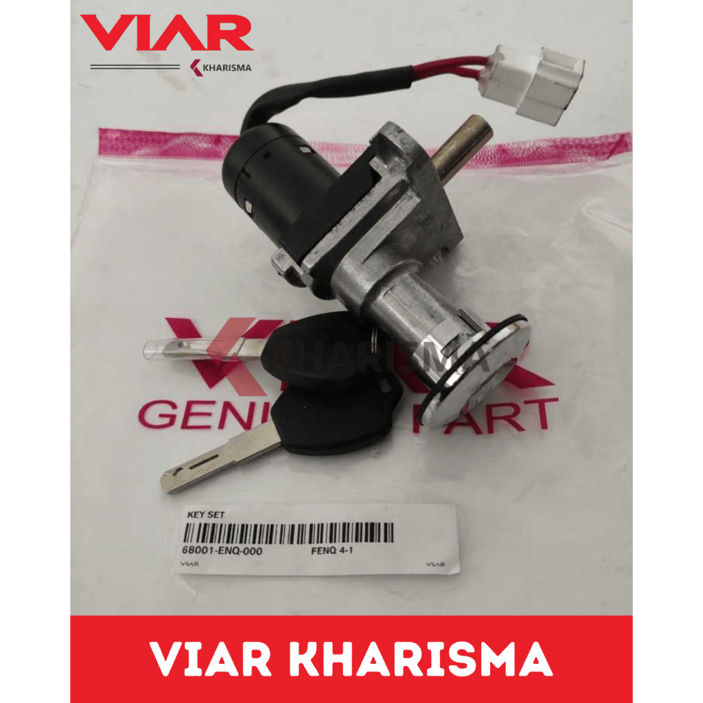 KEY SET KUNCI MOTOR SEPEDA MOTOR LISTRIK VIAR NEW Q1 - Kode Part 68001-ENQ-000
