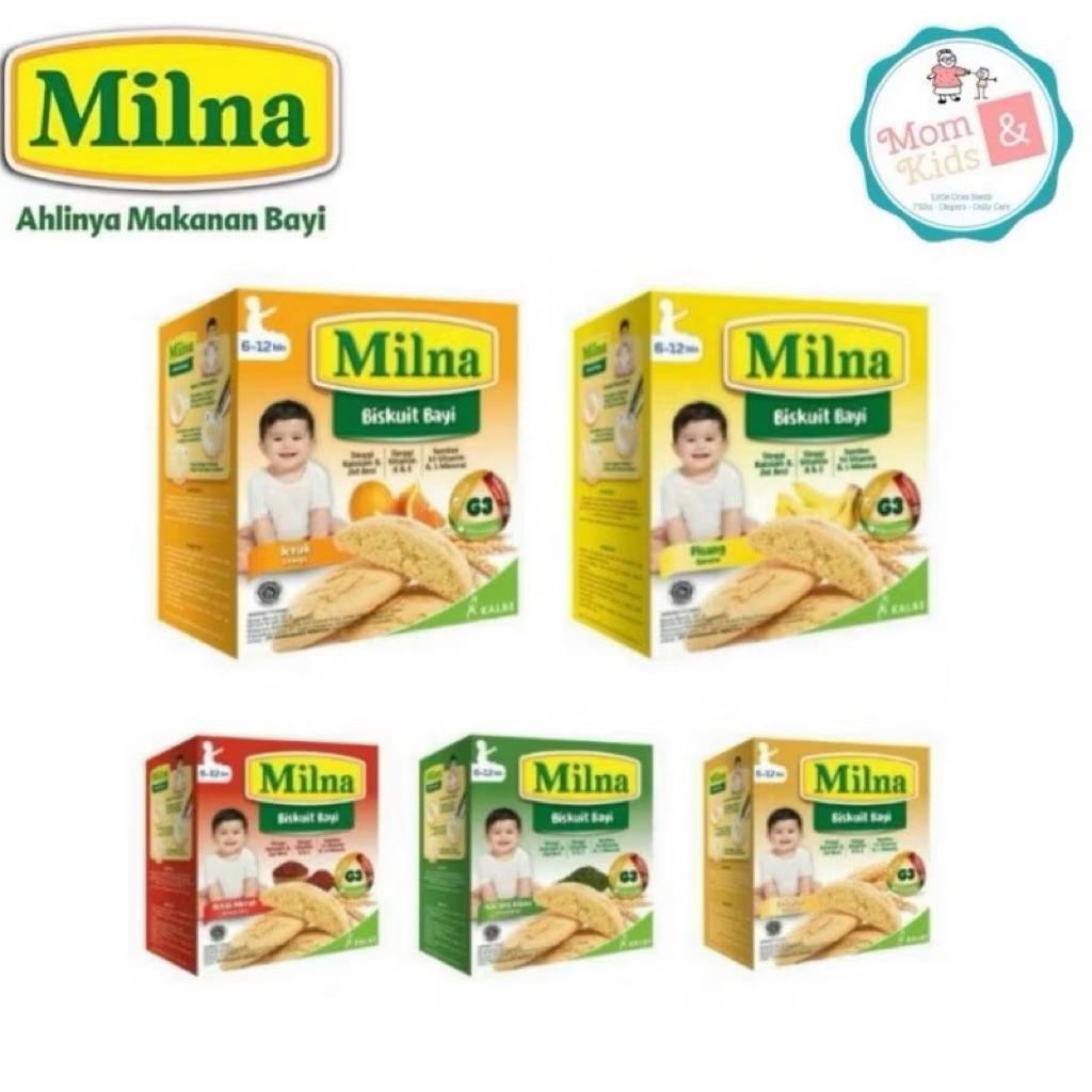 MILNA BISKUIT BAYI 110 GR | MILNA BISKUIT MPASI BAYI 6-12 BULAN