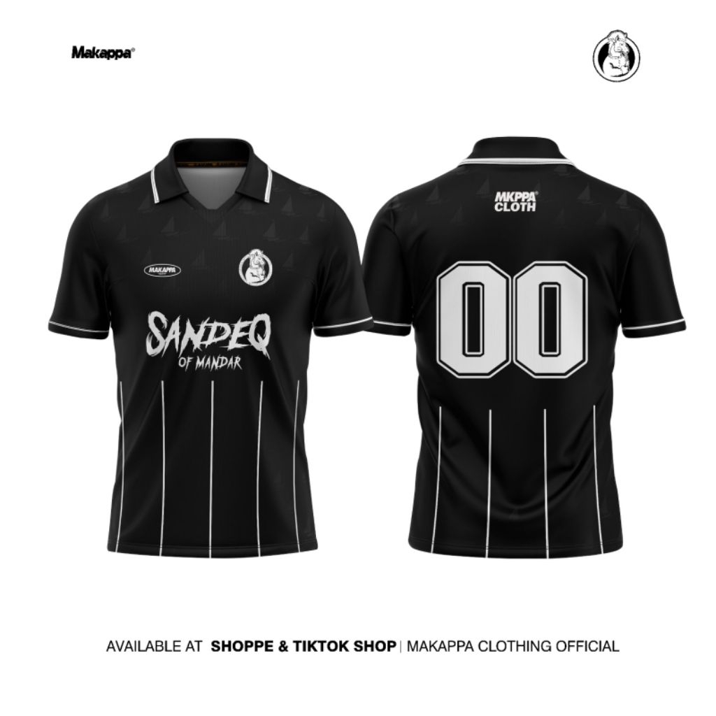Jersey Motif SANDEQ - JERSEY Retro Clasic - JERSEY Casual - Jersey Football/Futsall - MAKAPPA Local 