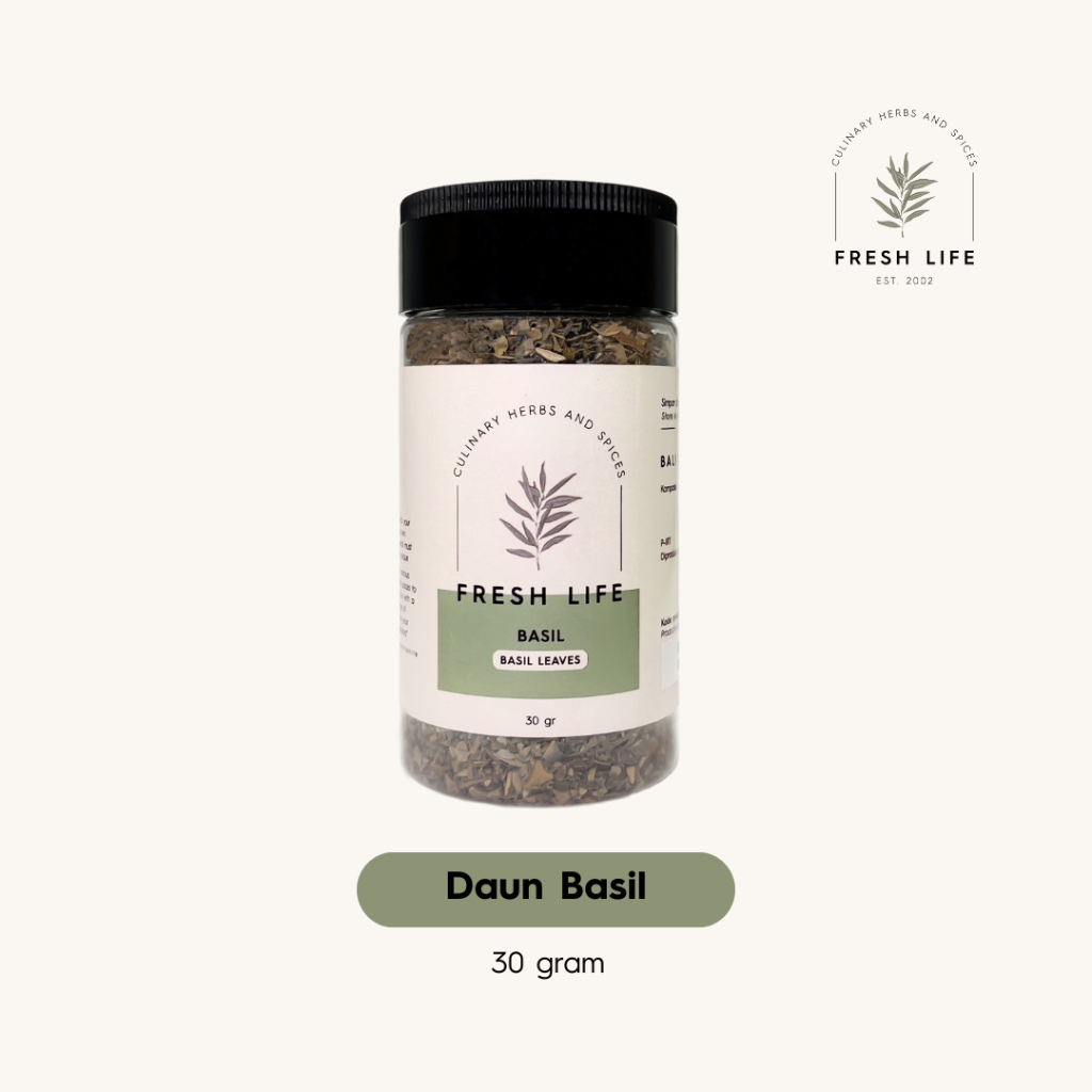 Daun Basil (Basil Leaves) Fresh Life 30 gr