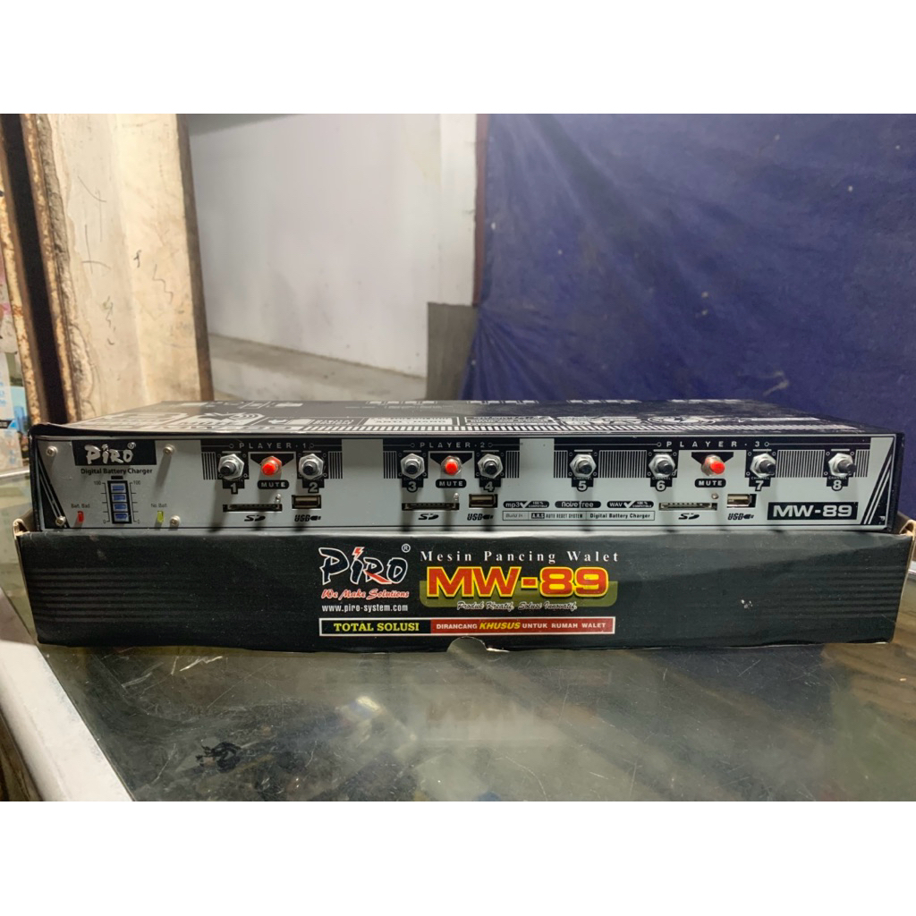 Mesin Amplifier Walet Piro MW 89 / Ampli Walet Piro MW 89 3 Player