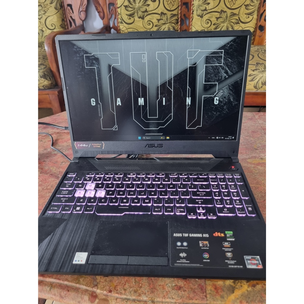 ASUS TUF A15 AMD Ryzen 7 / RAM 16GB / SSD 512GB / RTX 2050 4GB