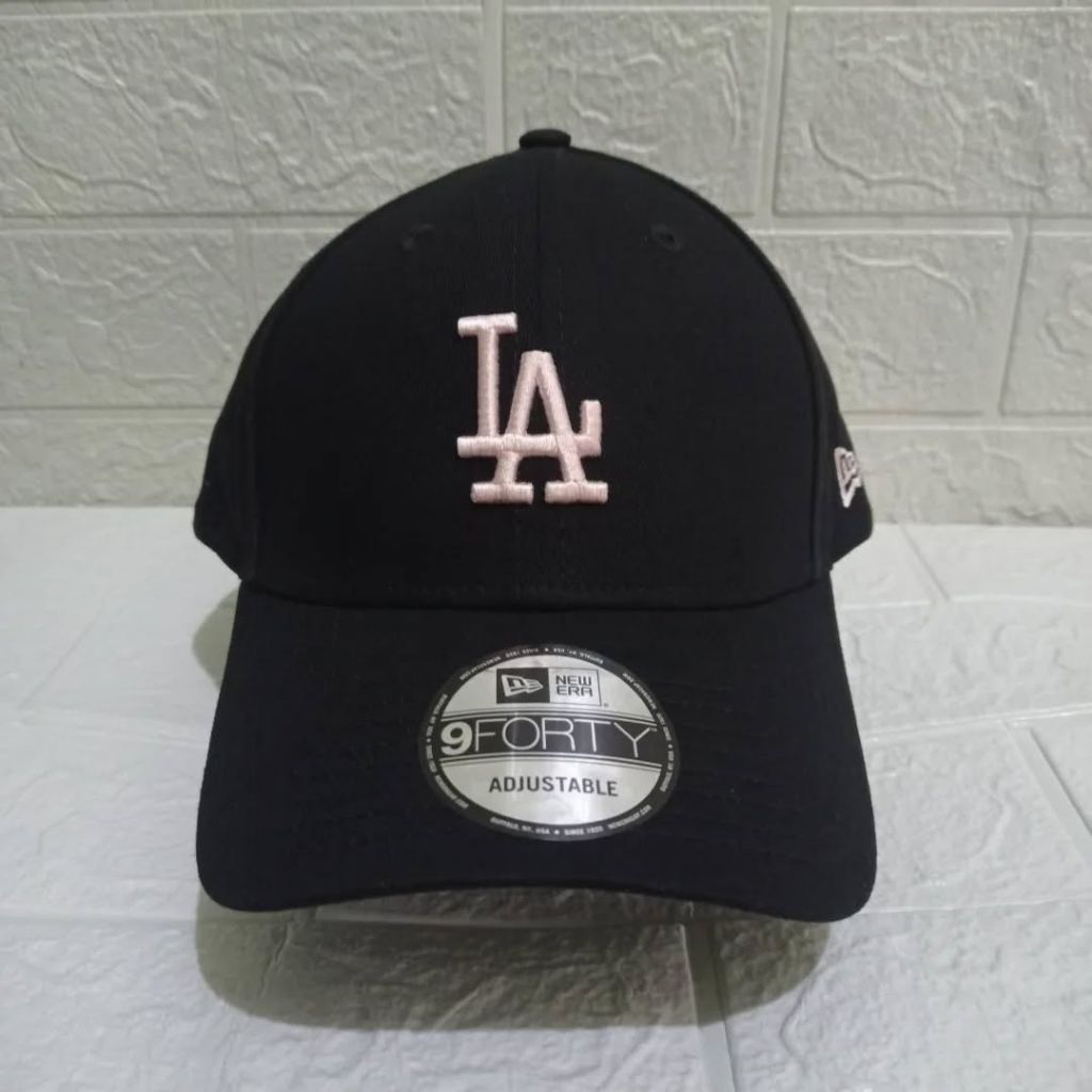 Topi New Era Cap Los Angeles Dodgers Color Era Pink Logo 9Forty Adjustable Original