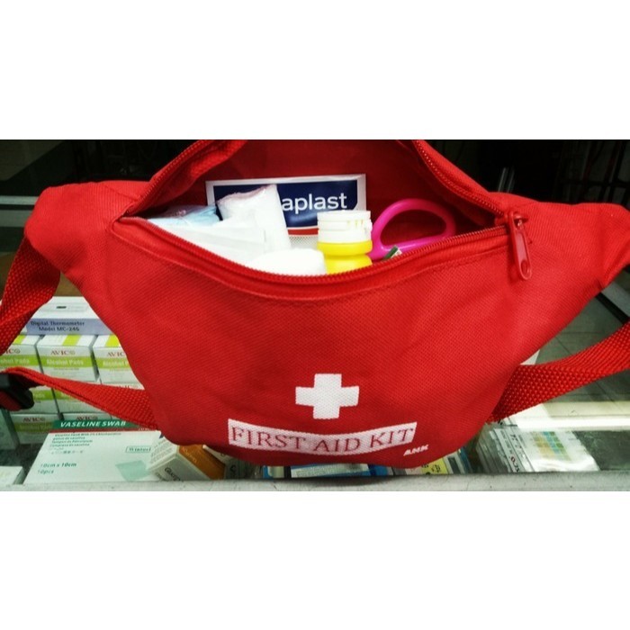 Tas P3k Isi Lengkap Type Standar / Tas Pinggang + Obat p3k