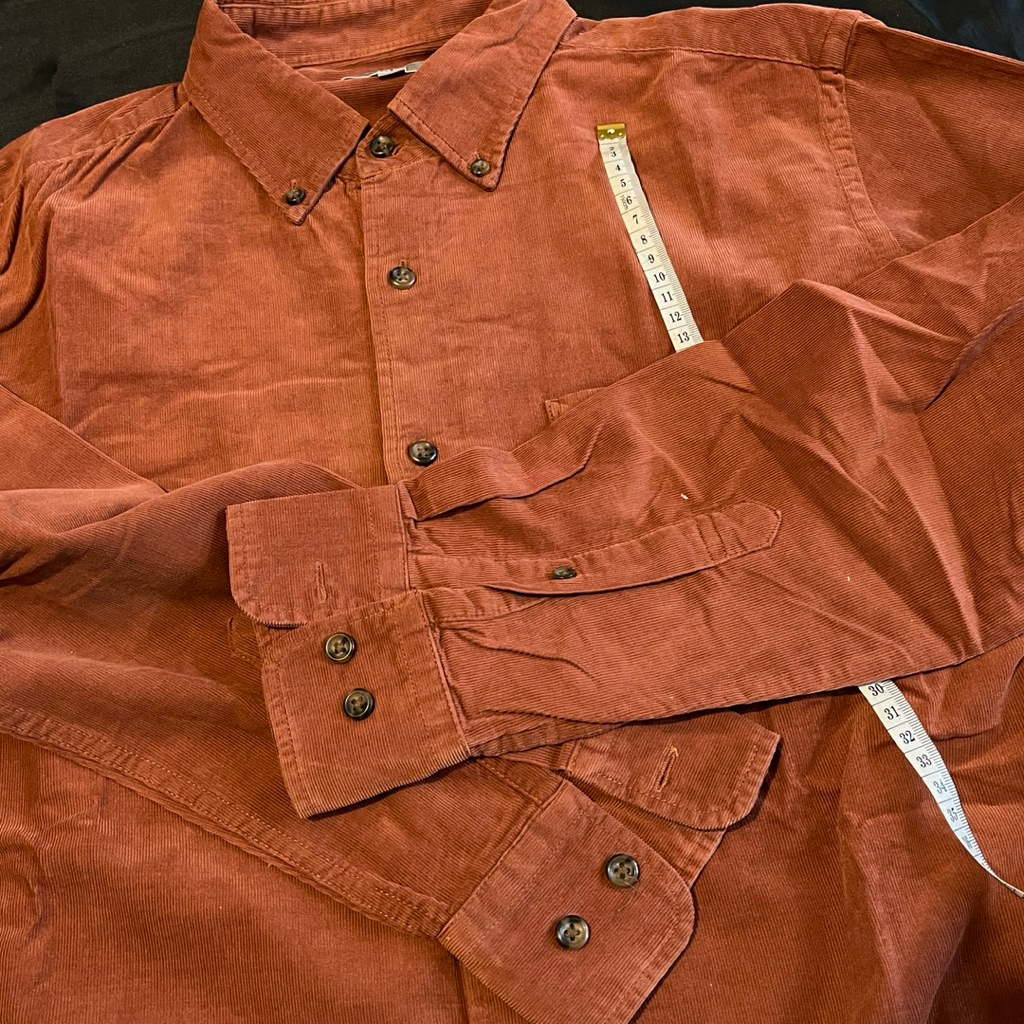 Kemeja Uniqlo Corduroy Orange