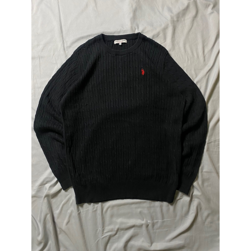 cable knit us polo