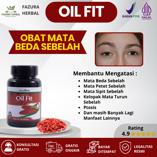 Oil Fit Atasi Mata Beda Sebelah Mata Petet Sebelah Mata Sipit Sebelah Kelopak Mata Turun Sebelah Pto