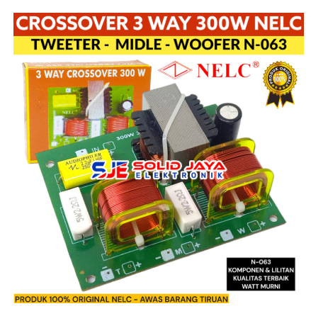 CROSSOVER 3 WAY PASIF TWEETER MIDLE WOOFER CROSS OVER PASIF NELC 063