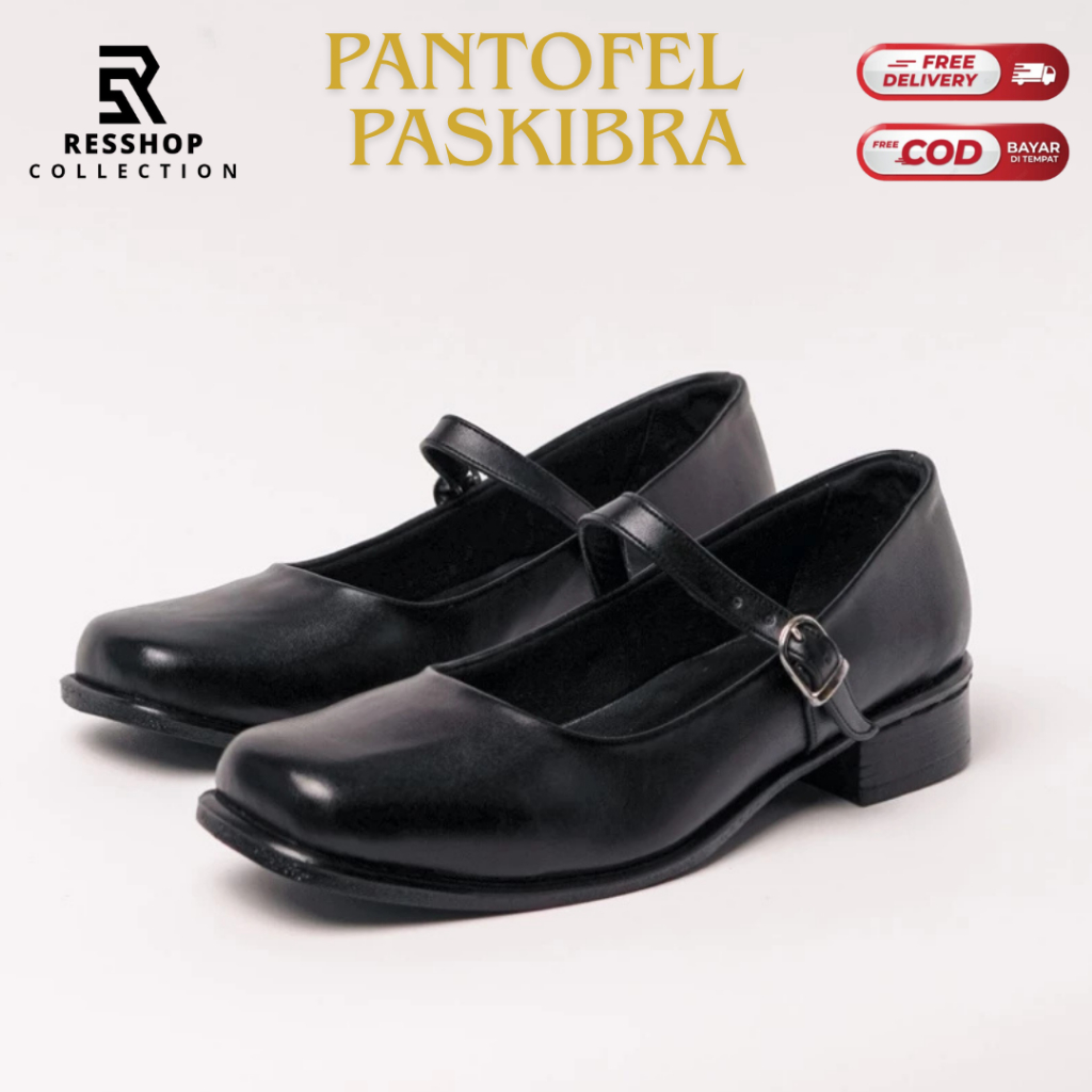 Sepatu Wanita Formal Kerja Wanita Kulit Dove Paskibra Sekolah Pdh Dinas Guru Polri TNI Polwan Secwan