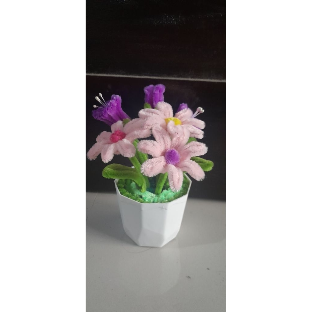 hiasan kawat bulu#hiasan bunga kawat bulu#bunga hiasan