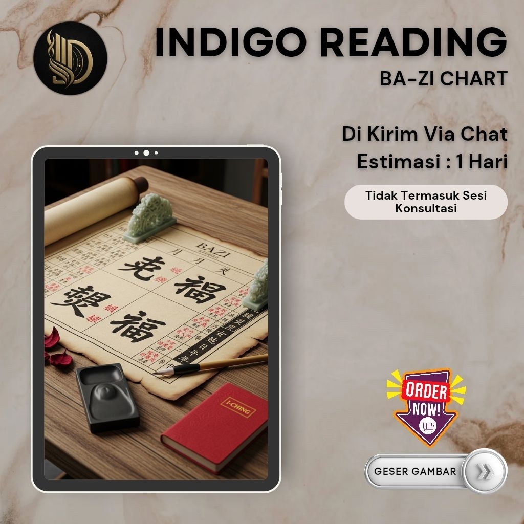 INDIGO READING - Pembacaan BaZi Chart (Empat Pilar Nasib)