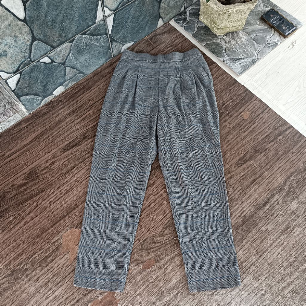 relax pants global work tartan ( sz 26 perhatikan pxl)