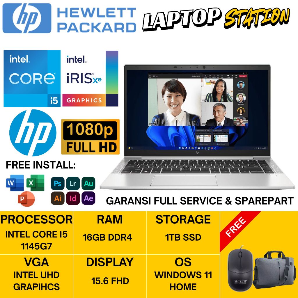 HP EliteBook 840 G8 Intel Core i5 1145G7 RAM 32GB 1TB SSD 14.0 Windows 11 Pro