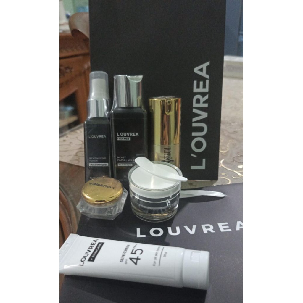 [Terlaris]Paket exclusive men Louvrea skincare