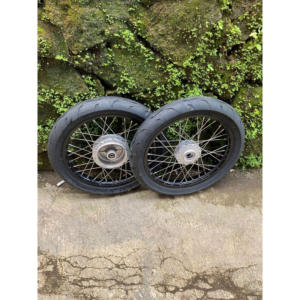 Roda Set Jupiter MX Old Roda Vega R New Velg Set Jupiter Z / Guek Ring 17 Ban CTX Hydra Ring 17